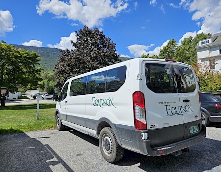 A white van with 